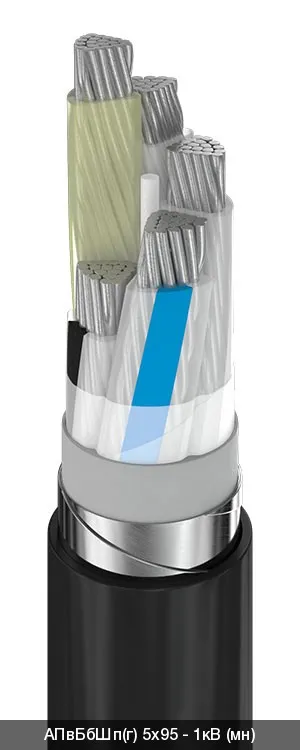 АПвБбШп(г) 3х240+1х120 - 1кВ