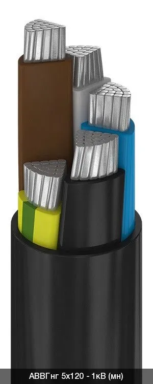 АВВГнг 2х6,0+1х4,0 - 1кВ