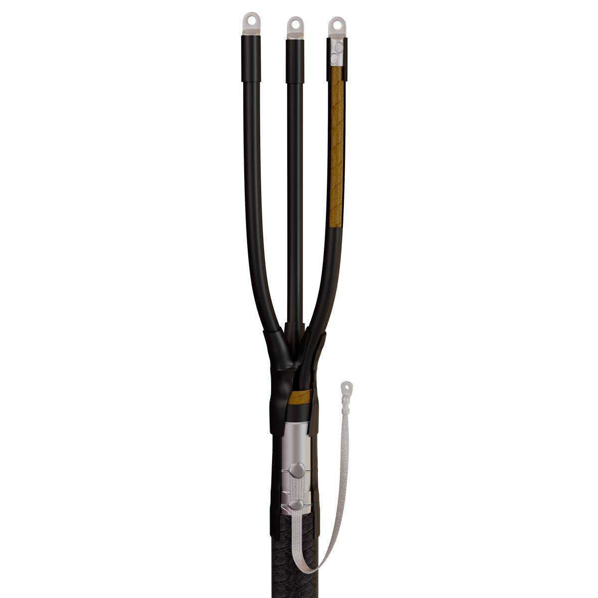 Муфта кабельная концевая 3КВНТп-1-25/50 (Б) (пайка) для кабелей с бумажной или пластмассовой изоляцией до 1кВ с болтовыми наконечниками